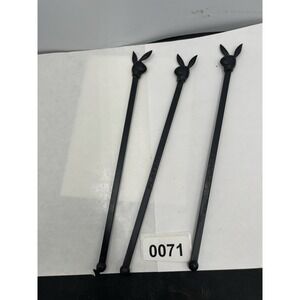 Vintage Playboy / Playboy Club Bunny Cocktail Swizzle Stir Sticks Lot of 3
